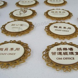 High Quality Name Plates Made of Steel Used in Hotel