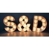 Metal Painted Shell Housings LED Light Bulb Letters Sign