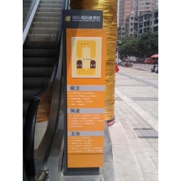 엘리베이터 로비 바닥 표시기 아크릴 금속 스탠드 간판