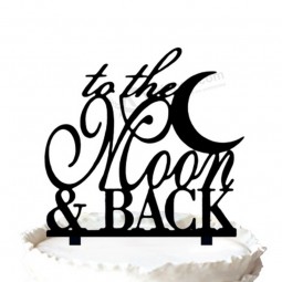 Wholesale custom high-end "to The Moon & Back" Wedding Cake Topper