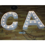 Wholesale custom high-end Letters with Light Bulbs