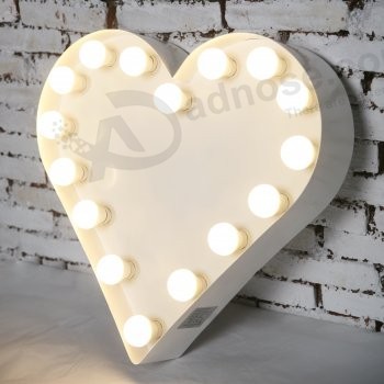 Wholesale custom high-end Room Decoration Bulb Lighting Letter 3D Sign Light Bulb Signs