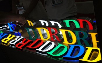 塑料字母自定义3D leD标志自定义