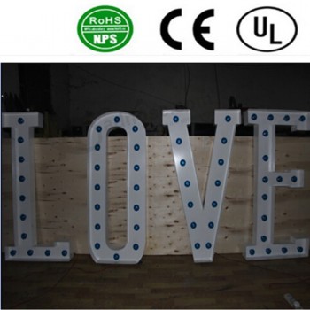 Wholesale custom high-end High Quality Front Lit LED Large Bulb Letter Signs