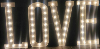 Wholesale custom high-end Love Bulb Letter Sign for Any Color LED