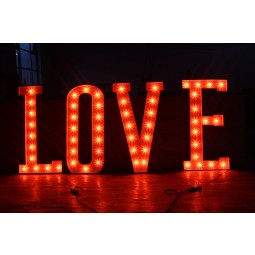 Wholesale custom high-end Love Channel Letter Signs of LED Bulb