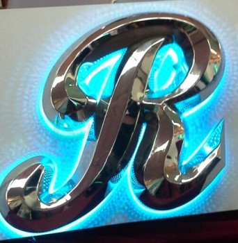 High Quality Halo Light 3D Stainless Steel Letter