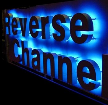Back Lit Black Painted Finish Stainless Steel Channel Letter