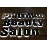 LED Lighting Polished Finish Stainless Steel 3D Sign