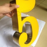 Wholesale custom Popular Frameless Front Lit Channel Letter with Stainless Steel Return (FLC-03)