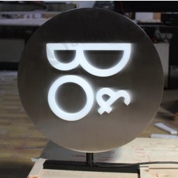 Wholesale custom Illuminated Double-Side Round Light Box for Display