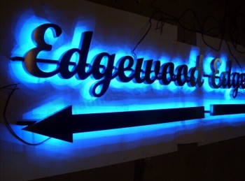 Reverse Channel Letters LED Illuminated Business Signs