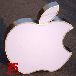 Wholesale custom Exterior Illuminated Metal Apple Signs