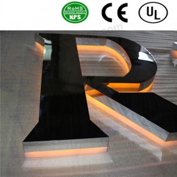 Hoge kwAliteit LED-licht terug verlicht kanaAl brief tekenen