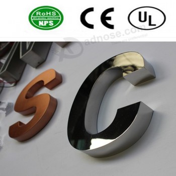 Polished Stainless Steel Letter Signs with Factory Price 