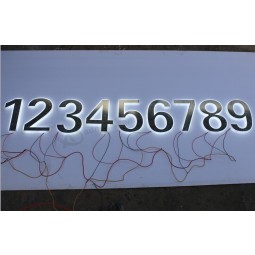 卸売照らされた数字のサインが窓のサインを導いた