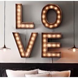 High Quality Standing 3D Ironlighting Letters