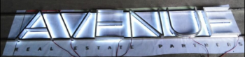 Lettera Di canAle in acciaio inossIDabile retroilluminato con Non-Segno illuminato Dell'acciaio inossIDabile