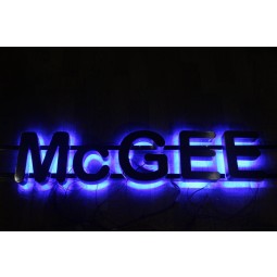Metal Reverse Illuminated Sign for Advertising