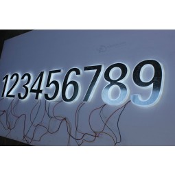 Acrylic Illuminated Channel Letter with Stainless Steel