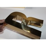 Polished Golden Titanium Letter Dimensional Letter Signs