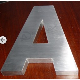 Brushed Finish Stainless Steel Metal Letter Sign
