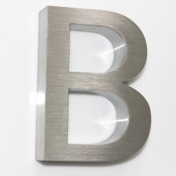 3D建立不锈钢通道字母
