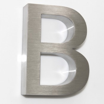 3D ha costruito una lettera Di canAle in acciaio inossIDabile