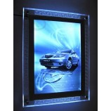 Hanging LED Crystal Slim Light Box with Cutout-Design