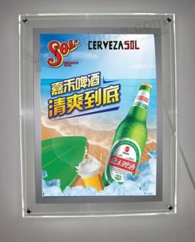 두배-광고에 대 한 양면 된 le디 크리스탈 아크릴 상자