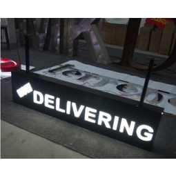 Colorful Acrylic Push Thru LED Open Signs for Shop Sign
