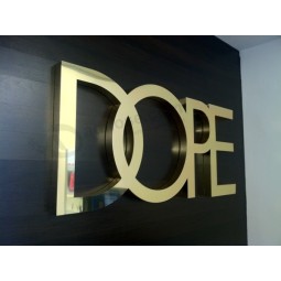 Factory Custom Metal Signs Letter Mirror Finished