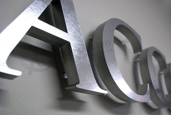 пользовательский дизайн 3д сфабрикованы знак металлических знаков офиса