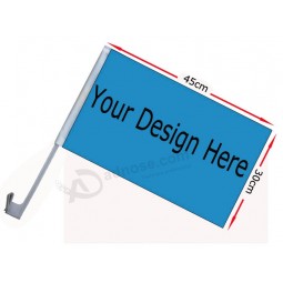 Factory Wholesale Customized high-end Polyester Blank Car Window Flags with your logo