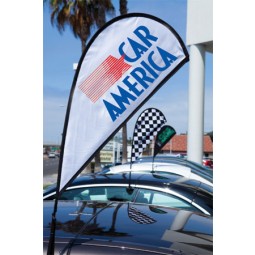 Wholesale customized Advertising Car Flag Car Window Teardrop Flags with your logo