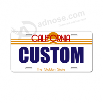 Custom personalized car license plate made of durable plastic with your logo for sale