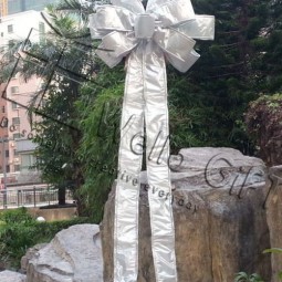 All'ingrosso gigante argento regalo di natale arco Per albero (CBB-1128) Per con il tuo logo