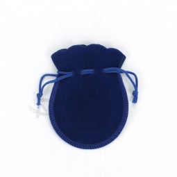 Sacchetti di gioielli in velluto blu con coulisse Personalizzati di alta qualità (CVB-1082)