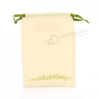Wholesale custom high -end Silk Screen Printing on Cotton Pouch for jewellery   (CCB-1027)