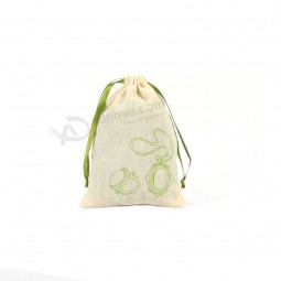 Handmade Drawstring Cotton Pouches Wholesale (CCB-2088) for custom with your logo
