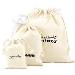 Custom Printed Cotton Drawstring Shopping Bags (CCB-1072) for custom with your logo