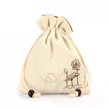 Custom Printed Luxury jewellery Cotton Bags for custom with your logo