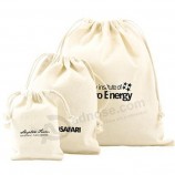 Custom Printed Cotton Drawstring Shopping Bags (CCB-1072) for custom with your logo