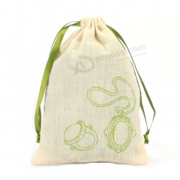 Recycled Small Drawstring Cotton Pouch (CCB-1003) for custom with your logo