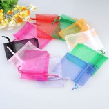 Custom high quality 3"X4" Sheer Flat Organza Bags