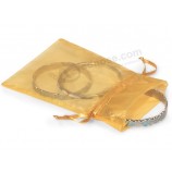 Custom high quality Sheer Flat Organza Bags for Jewelry