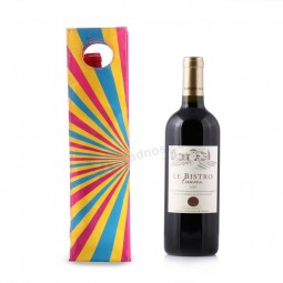Commercio all'ingrosso di alta Personalizzato-Sacchetto del tessuto del cotone del regalo del vino della bottiglia rotondo di conclusione (CWB-2013)