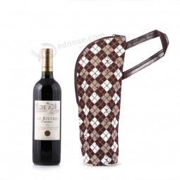 Wholesale custom high-end Promotion Leather Wine Bottle Tote Bags