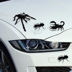 Spider imitation 3D car stickers scorpion car sticker character funny bumper sticker with occlusion
