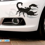 个性蝎子咬合3d车贴创意保险杠装饰改装车身贴纸